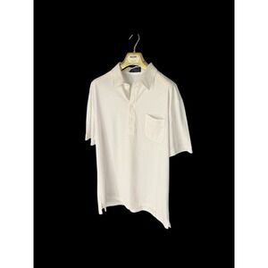 Countess, Mara Men's Polo Shirt Golf Casual White Men's XL Vintage Distressed